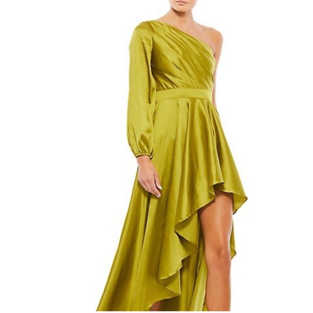 Mac Duggal Ieena High-Low One-Shoulder Gown